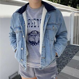 John Galt/ Brandy Melville Corduroy Denim Jacket
